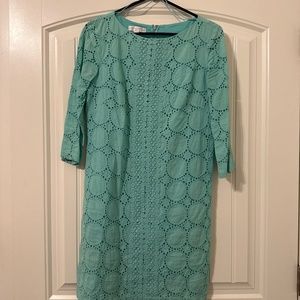 London Times Light Blue Dress